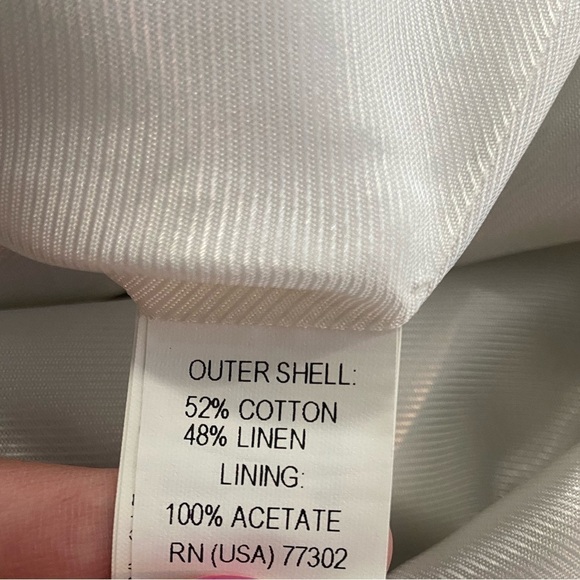 ZARA Linen Stripe Long Blazer - Picture 10 of 10